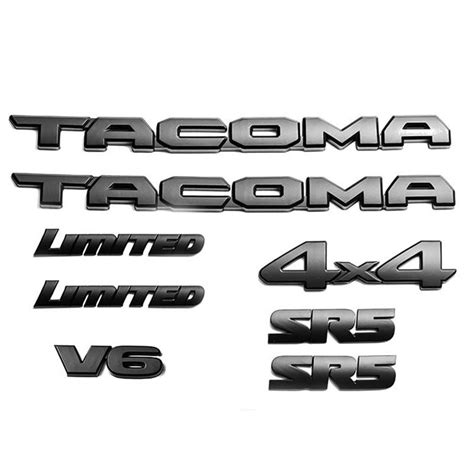 Toyota Tacoma Blackout Emblem Plastic Overlay Vip Auto Accessories