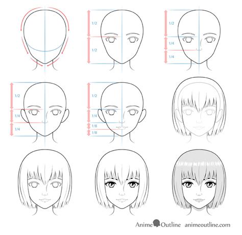 How To Draw A Realistic Anime Face Step By Step Animeoutline