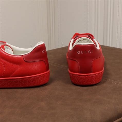 Gucci Ace Sneaker With Interlocking G ‎599147 Red