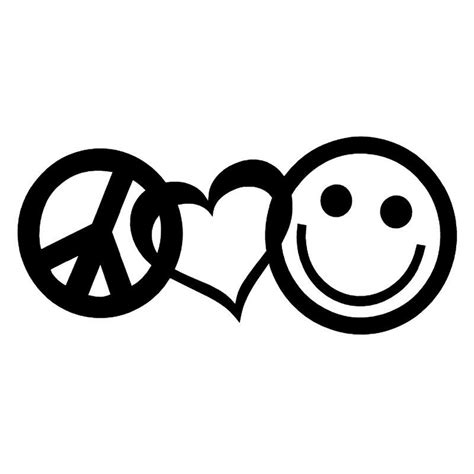 Peace Love And Happiness Peace Sign Art Hippie Peace Sign Art