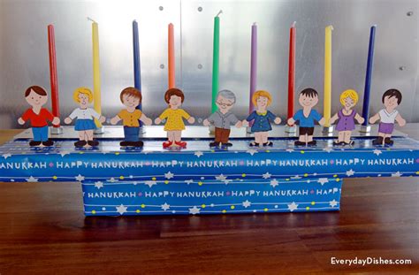 Hanukkah Diy Menorah Craft For Kids