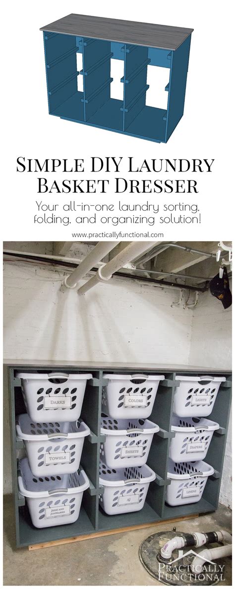 Simple Diy Laundry Basket Dresser Practically Functional
