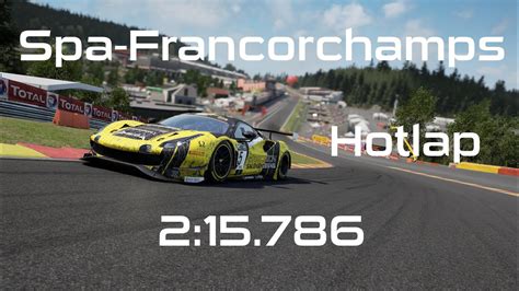 Assetto Corsa Competizione Spa Francorchamps Hotlap 2 15 786 YouTube