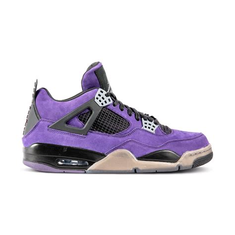 Nike Air Jordan Iv Retro Travis Scott Purple Size 115 Scarce Air