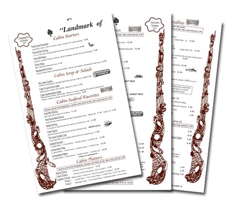 Maybe you would like to learn more about one of these? Lunch & Dinner Menu at Catfish Cabin Restaurant in Jackson TN