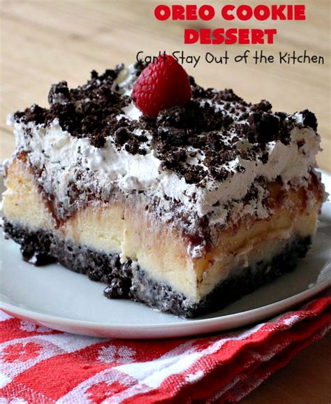 It also helps thicken up the cookie dough without using too much flour. Oreo Cookie Dessert - Can't Stay Out of the Kitchen