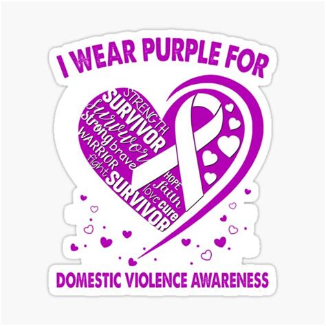 Digital I Wear Purple I Am Enough Domestic Violence Warrior Im Fine