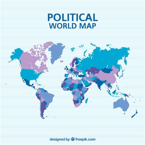 Free Vector Political World Map