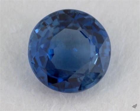 Gemstones Blue Sapphire 077 Carat Round Sku 15876 Blue Sapphire