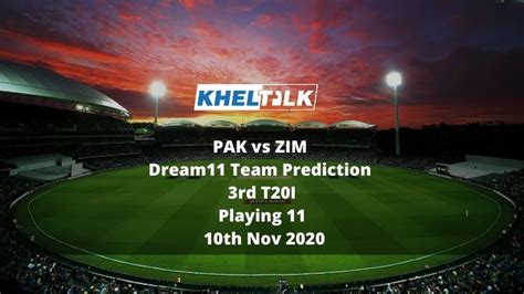 Pakistan tour of zimbabwe, 2021, 1st t20i zimbabwe vs pakistan fantasy cricket tips april 21, 2021. PAK vs ZIM Dream11 Team Prediction | 3rd T20I | Playing 11 ...
