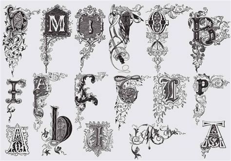 Free 6 Decorative Letters In Ai