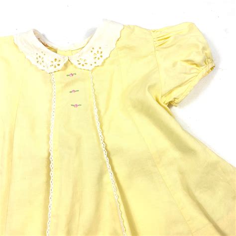 Vtg Nanette Yellow Dress Nanette Vintage Girls Dress Etsy