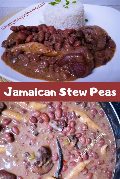 jamaican stew peas an authentic comfort food a younique journey