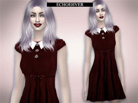 Echoehver Vampire Doll Dress The Sims 4 Catalog