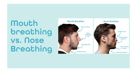 Mouth Breather Vs Nose Breathing Diagram By Dryft Sleep Dryft Sleep