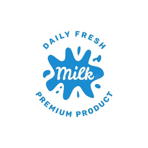 Milk Logo Vector For Your Fresh Milk Product Or Business Stock Vector