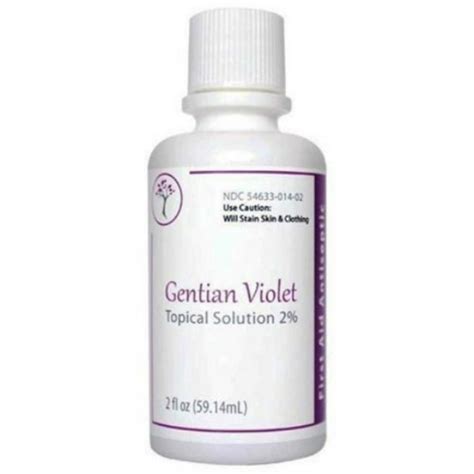 Gentain Violet Topical Solution First Aid Antiseptic 20 Oz Walmart