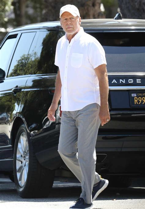 Bruce Willis Seen Out And About In Santa Monica Calif