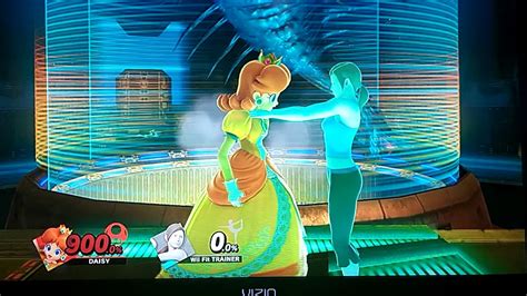 Super Smash Bros Ultimate Wii Fit Trainer Grabs Daisy Youtube