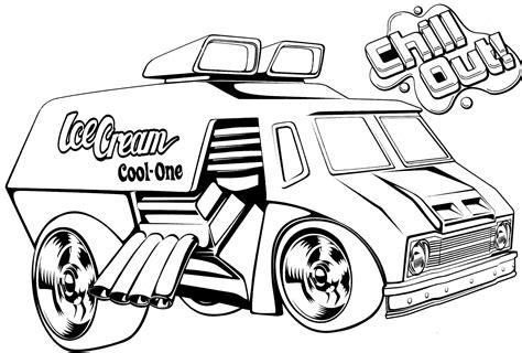 Use the download button to see the full image of ice cream truck coloring pages download, and download it in your computer. Раскраска Монстр-трак - Распечатать бесплатно