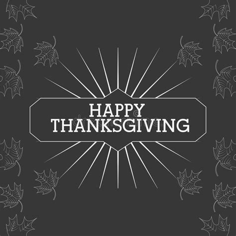 Happy Thanksgiving Design Stock Vector Illustration Of Sticker 61780736