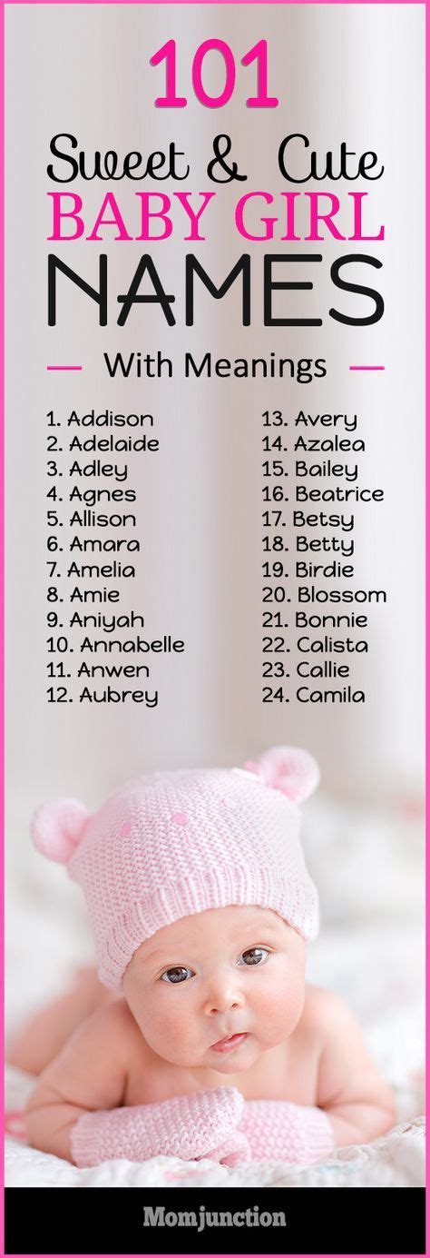 Sweet And Cute Baby Girl Names With Meanings Baby Girl