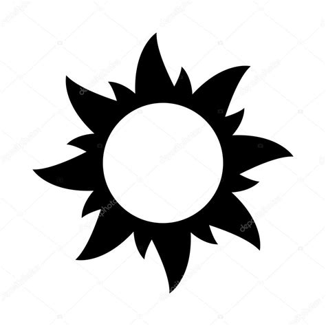 Sun Icon Black And White