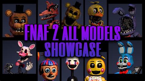 Fnaf 2 C4d Most Accurate Models All Animatronics Showcase Models