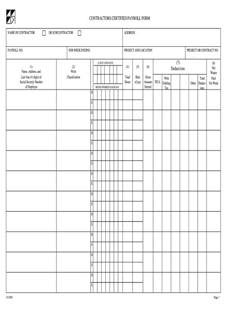 Dasny Certified Payroll Form Fill Out And Sign Online Dochub