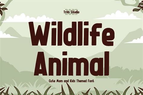 Wildlife Animal Font Free Font