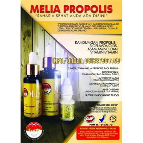 Melia Propolis Ml Original Pt Mss Asli Dan Exclusive Di Jakarta Barat