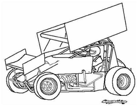 A police officer is called on the radio. Free sprint car coloring pages | Cars coloring pages ...