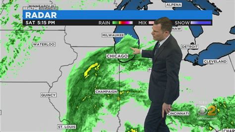 Chicago Weather Rain Moves Out Overnight Making Way For Sunday
