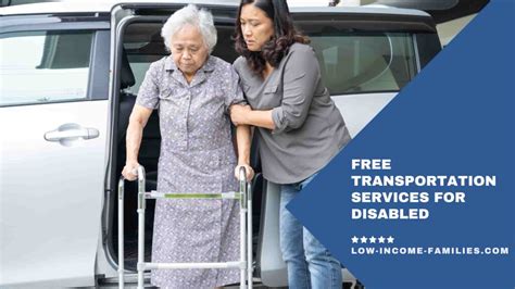 Free Transportation Services For Disabled Low Income Families