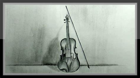 Simple Violin Pencil Drawing In This Drawing Tutorial See How To Draw A