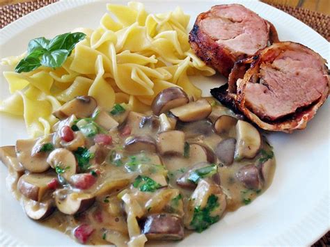 Schweinefilet Im Speckmantel Mit Sahniger Champignon K Seso E Von