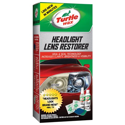 New Turtle Wax Speed Headlight Lens Restorer Kit Heal And Seal
