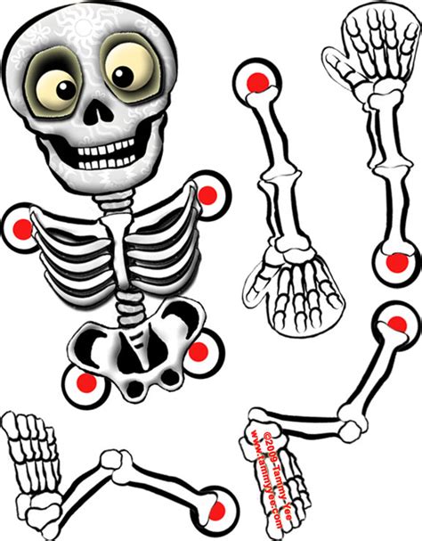 Printable Skeleton Template Clipart Best