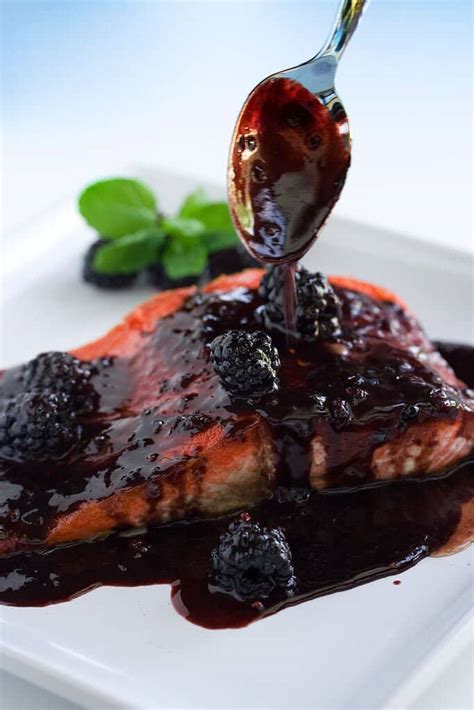 Salmon With Blackberry Brandy Sauce Steamy Kitchen Recipes