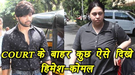 Himesh is the son of gujarati music director vipin reshammiya. Himesh Reshammiya and wife Komal SPOTTED outside the COURT ...