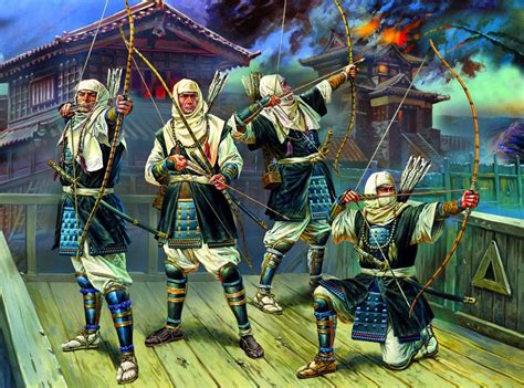 Warrior Monk Archers Warring States Sengaku Period Japan Military Art Military History