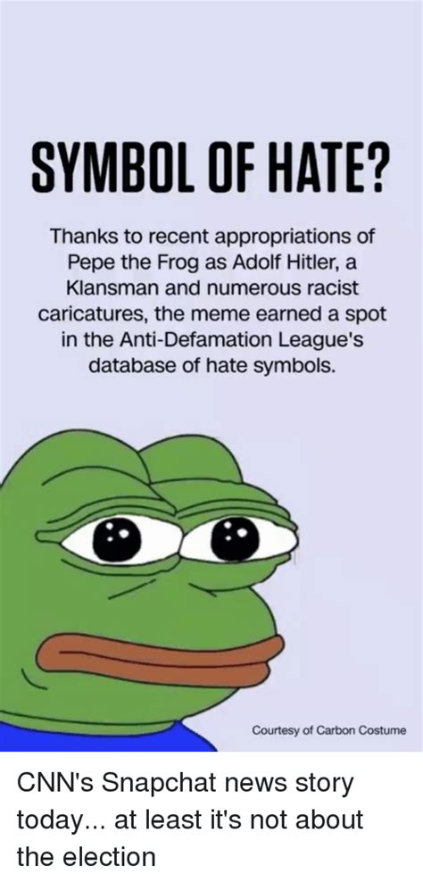 Symbol Of Hate Thanks To Recent Appropriations Of Pepe The Frog As