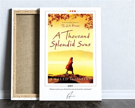 A Thousand Splendid Suns Book Cover Poster Khaled Hosseini Etsy