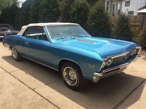 This is a genuine 1967 chevrolet chevelle ss 396 that was originally built in atlanta, georgia. 1967 Chevelle SS 396 Convertible 4-speed buckets marina blue