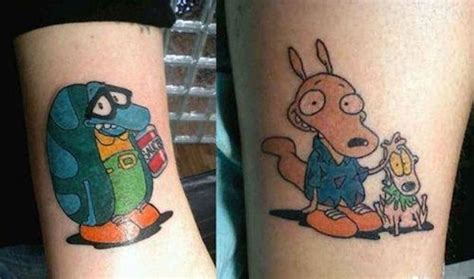 90s Cartoon Tattoos Cartoon Tattoos 90s Cartoons Tattoos