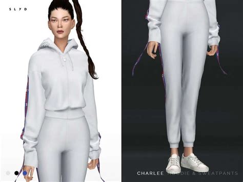 Толстовкаштаны Charlee Одежда Моды для Sims 4