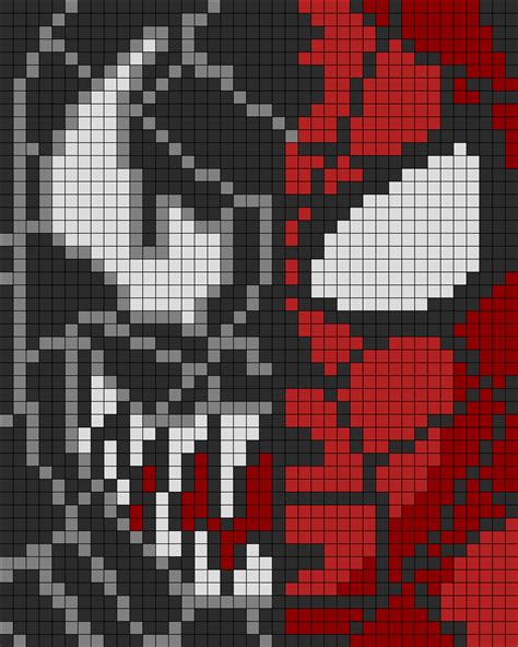 Simple Spiderman Pixel Art Grid Draw Metro