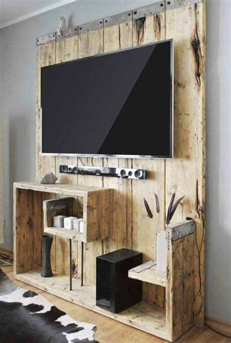 2 diy tv stand from cable drum. 9+ Best TV Wall Mount Ideas for Living Room - Momo Zain ...