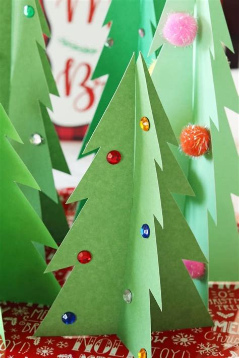 Scrapbook Papper Christmas Trees Are So Easy To Make And The Perfect