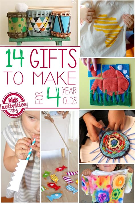 I haven't actually bought any gifts to anyone yet, and i bet many other busy parents (and grandparents, uncles, aunties and so on) are in the same boat! 14 Homemade Gifts for 4 Year Olds